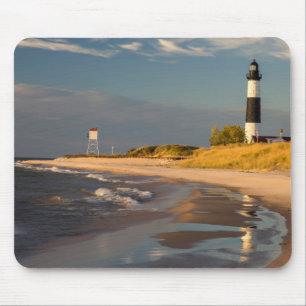 Leuchtturm Big Sable Point am Lake Michigan 2 Mousepad