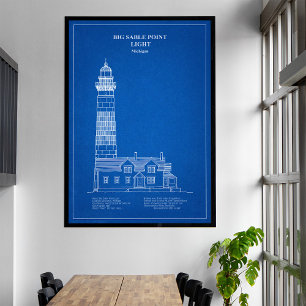 Leuchtturm Big Sable Point - Michigan – AD Leinwanddruck