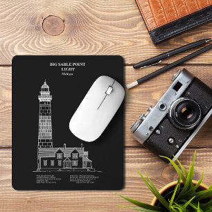 Leuchtturm Big Sable Point - Michigan – PD Mousepad
