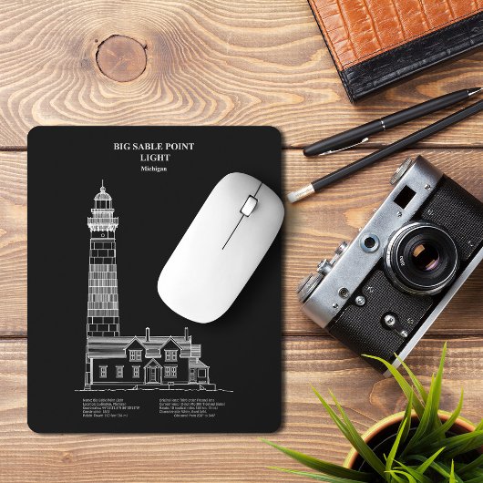 Leuchtturm Big Sable Point - Michigan – PD Mousepad