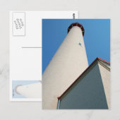 Leuchtturm, Blue Sky Postkarte (Vorne/Hinten)