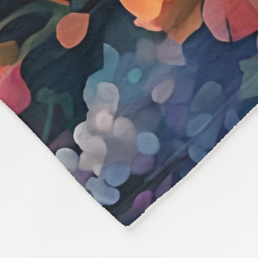 Leuchtturm Blumengarten am Meer Fleecedecke (Ecke)