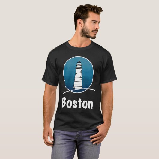 Leuchtturm Boston T-Shirt (Vorne ganz)