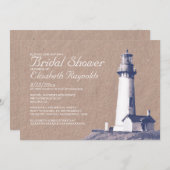Leuchtturm Bridal Dusche Einladungen (Vorne/Hinten)