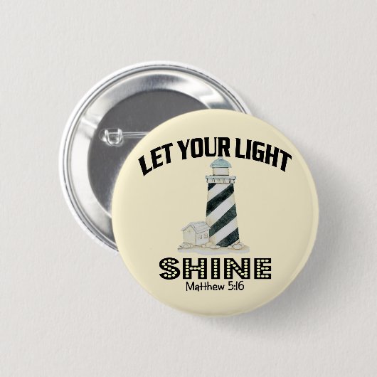 Leuchtturm Button (Vorne & Hinten)