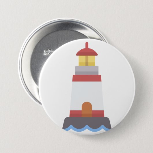 Leuchtturm Button (Vorne & Hinten)