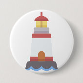 Leuchtturm Button (Vorderseite)