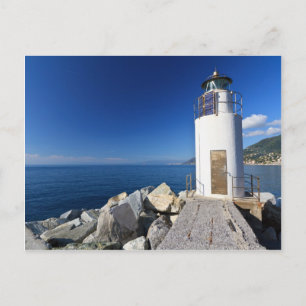 Leuchtturm, Camogli, Italien Postkarte