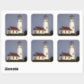 Leuchtturm, Cape Blanco, Cape Blanco Staat Park Quadratischer Aufkleber (Blatt)