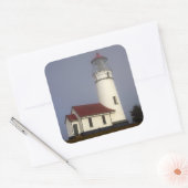 Leuchtturm, Cape Blanco, Cape Blanco Staat Park Quadratischer Aufkleber (Umschlag)