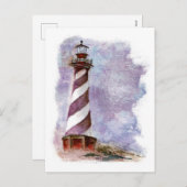 Leuchtturm Cape Hatteras Feiertagspostkarte (Vorne/Hinten)
