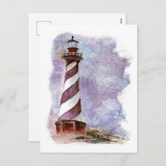 Leuchtturm Cape Hatteras Feiertagspostkarte (Vorne/Hinten)