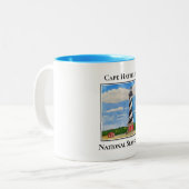 Leuchtturm, Cape Hatteras, National Seashore Zweifarbige Tasse (Vorderseite Links)