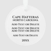 Leuchtturm Cape Hatteras Ornament (Rückseite)