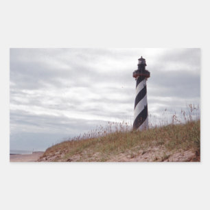 Leuchtturm Cape Hatteras Rechteckiger Aufkleber