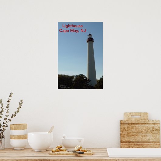 Leuchtturm, Cape May, NJ Poster (Küche)
