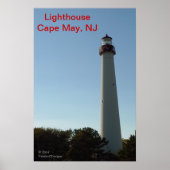 Leuchtturm, Cape May, NJ Poster (Vorne)