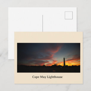 Leuchtturm Cape May Sonnenuntergang Postkarte