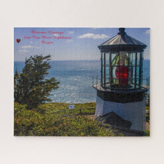 Leuchtturm Cape Mears Oregon. Puzzle (Horizontal)