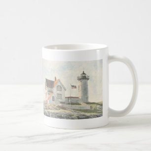 Leuchtturm Cape Neddick Aquarell Kaffeetasse