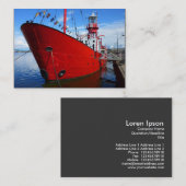 Leuchtturm, Cardiff Bay, Cardiff. Visitenkarte (Vorne/Hinten)