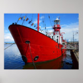Leuchtturm, Cardiff Bay, Cardiff, Wales Poster (Vorne)