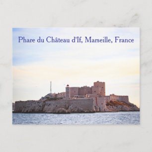 Leuchtturm Château d'If, Marseille, Frankreich, Po Postkarte