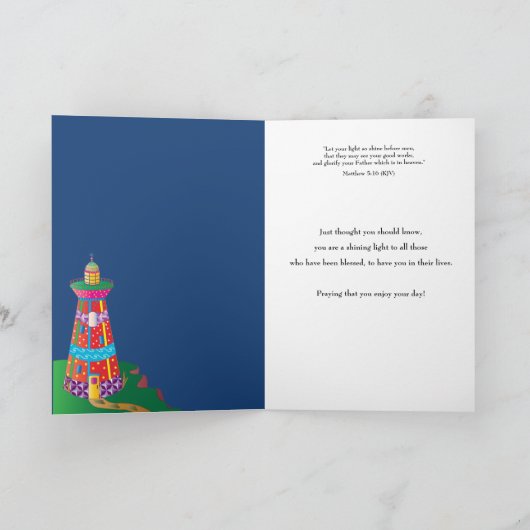 Leuchtturm Christlich Lassend Karte (Innenseite)