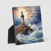 Leuchtturm Christlich Plaque Fotoplatte (Vorderseite)