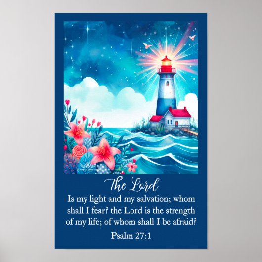 Leuchtturm-Christliche Wandkunst Poster (Vorne)