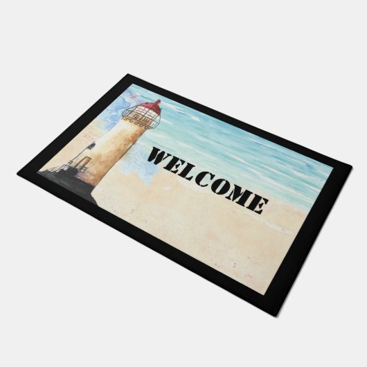 Leuchtturm Custom Door Mat Fußmatte (Schrägansicht)