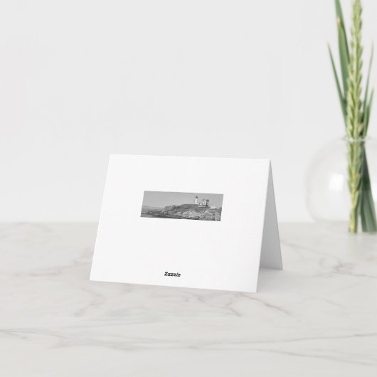 Leuchtturm Dankeschön Karte (Rückseite)