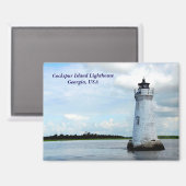 Leuchtturm der Cockspur-Insel Magnet (Vorderseite/Rückseite)