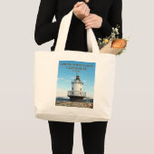Leuchtturm der Frühjahrspitze, Maine Tote Bag Jumbo Stoffbeutel (Vorderseite (Produkt))