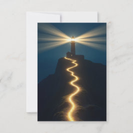 Leuchtturm der Guidance Meditation Card Einladung