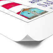 Leuchtturm Der Herr ist mein Licht und meine Erlös Poster (Ecke)