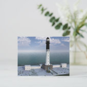 Leuchtturm der Insel Sein Finistère France Postkarte (Stehend Vorderseite)