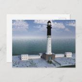Leuchtturm der Insel Sein Finistère France Postkarte (Vorne/Hinten)