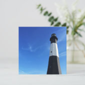 Leuchtturm der Insel Tybee Einladung (Stehend Vorderseite)