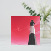 Leuchtturm der Insel Tybee Einladung (Stehend Vorderseite)