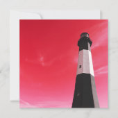 Leuchtturm der Insel Tybee Einladung (Vorderseite)