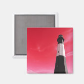 Leuchtturm der Insel Tybee Magnet (Vorderseite/Rückseite)