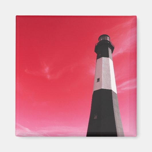 Leuchtturm der Insel Tybee Magnet (Vorne)