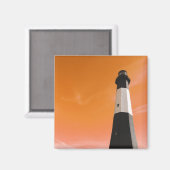 Leuchtturm der Insel Tybee Magnet (Vorderseite/Rückseite)