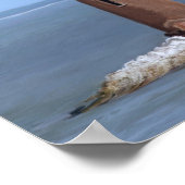 Leuchtturm der Sandinsel Poster (Ecke)