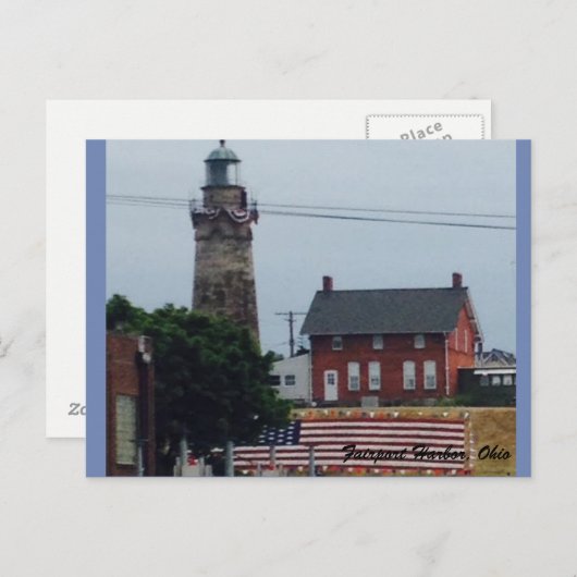 Leuchtturm des Flughafens mit Postkarte (Vorne/Hinten)