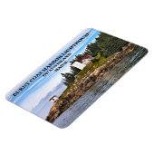 Leuchtturm des Hafens Burnt Flexi Magnet (Linke Seite)