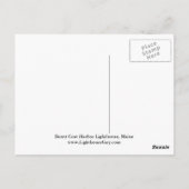 Leuchtturm des Hafens, Hauptpostkarte Postkarte (Rückseite)