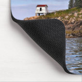 Leuchtturm des Hafens, Maine Mousepad (Ecke)