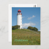 Leuchtturm Dornbusch Postkarte (Vorne/Hinten)
